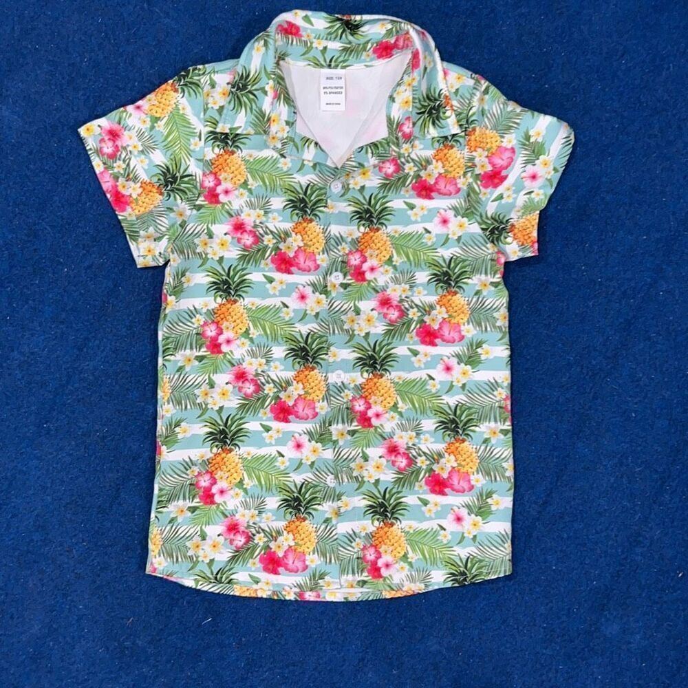 Flower Pineapple Hawaiian Shirt